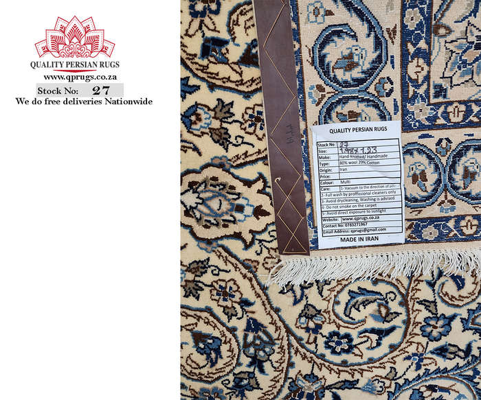 Stunning Nain Persian Carpet 198 x 123 CM