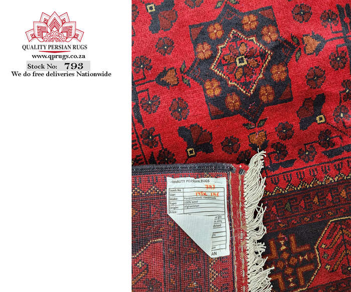 Gorgeous Afghan Turkman Carpet 195 x 146 CM