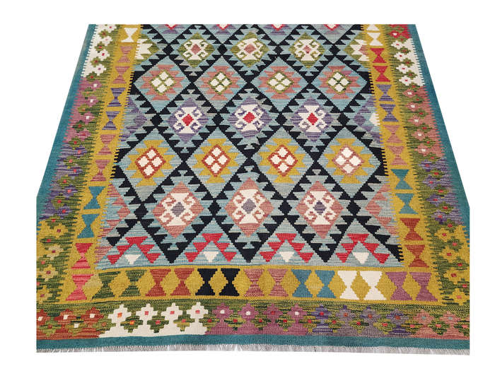 Incredible Afghan Maimana kilim 302 x 202 CM