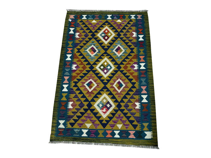 Stunning Afghan Maimana kilim 147 x 100 CM