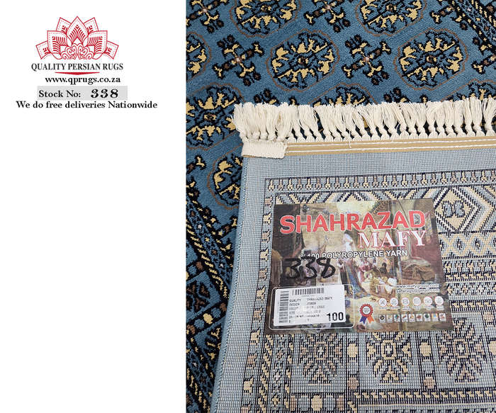 Beautiful Blue Machine Made Carpet 150 X 80 CM
