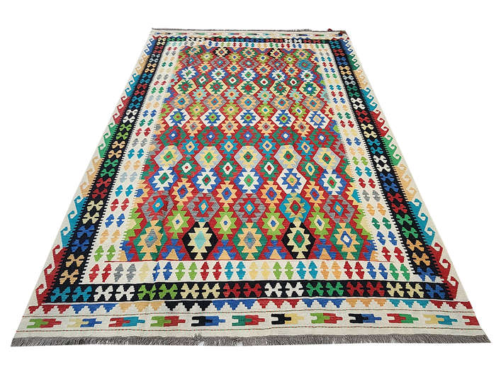 Gorgeous Afghan Handmade Kilim Rug 343 x 254 CM