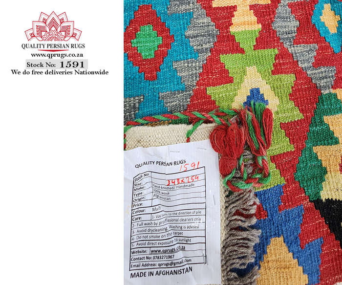 Gorgeous Afghan Handmade Kilim Rug 343 x 254 CM