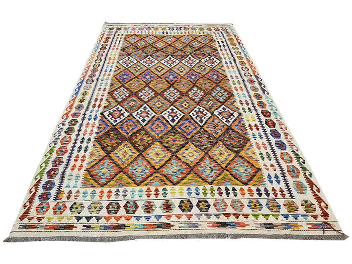 Incredible Afghan Handmade Kilim Rug 349 x 260 CM