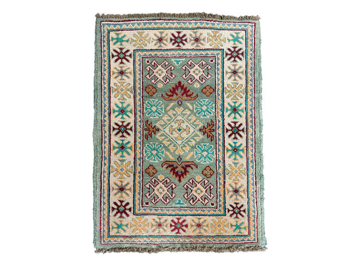 Gorgeous Afghan Handmade Kazaq Carpet 84 X 62 CM