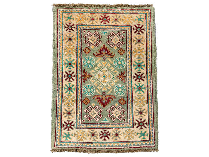 Gorgeous Afghan Handmade Kazaq Carpet 84 X 62 CM