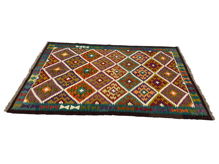 Gorgeous Afghan Maimana kilim 197 x 129 CM