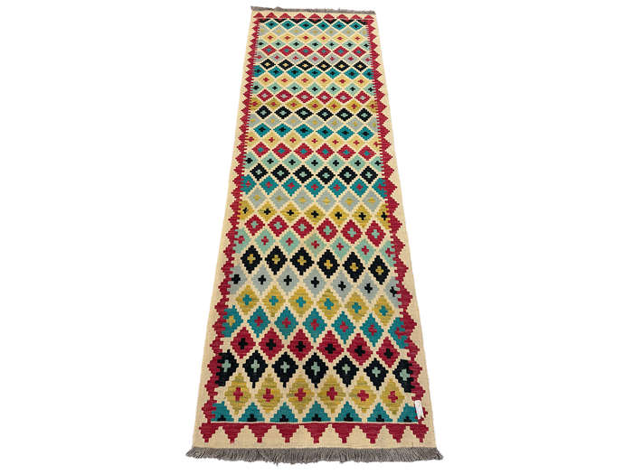 Stunning Afghan Choubi kilim Runner 247 x 85 CM