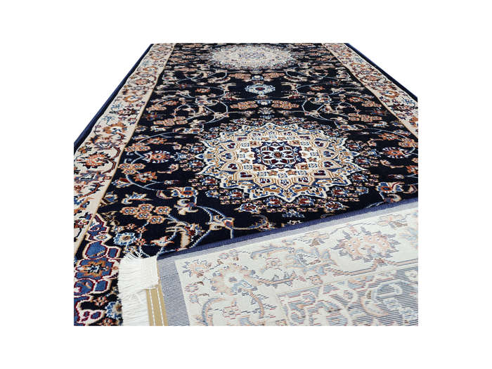 Gorgeous Navy Kashan passage Carpet 400 X 80 cm