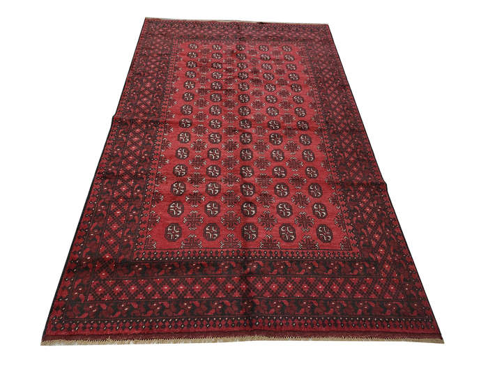 Fine Bukhara Red Afghan Carpet 286 x 190 cm