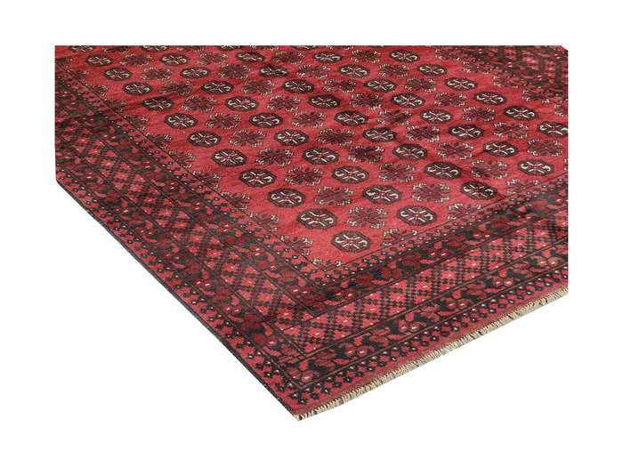 Fine Bukhara Red Afghan Carpet 286 x 190 cm