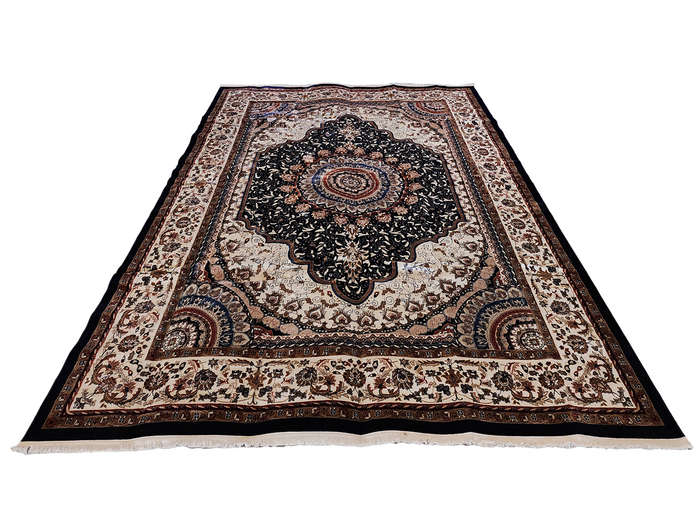 Stunning Navy Machine Made Carpet 400 x 300 cm