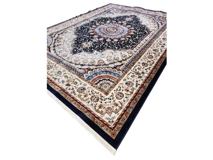 Stunning Navy Machine Made Carpet 400 x 300 cm