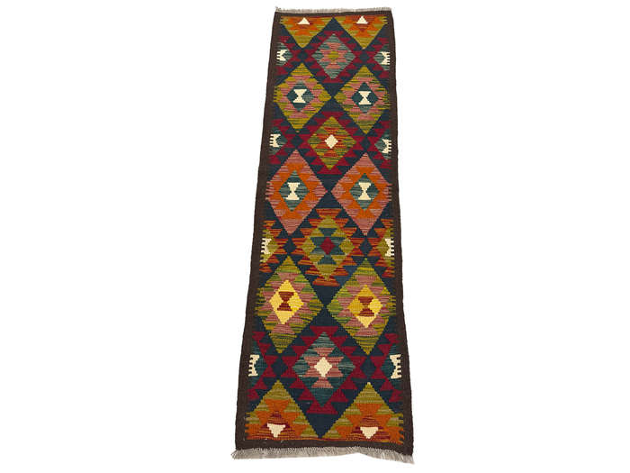 Gorgeous Afghan Maimana Kilim Runner 202 x 63 CM