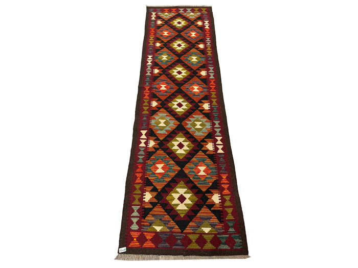 Stunning Afghan Maimana kilim Runner 284 x 87 CM
