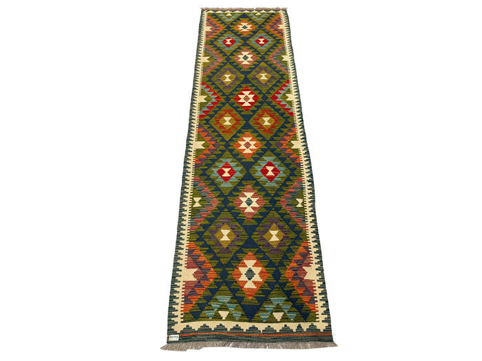 Beautiful Afghan Handmade kilim Runner 285 x 84 CM