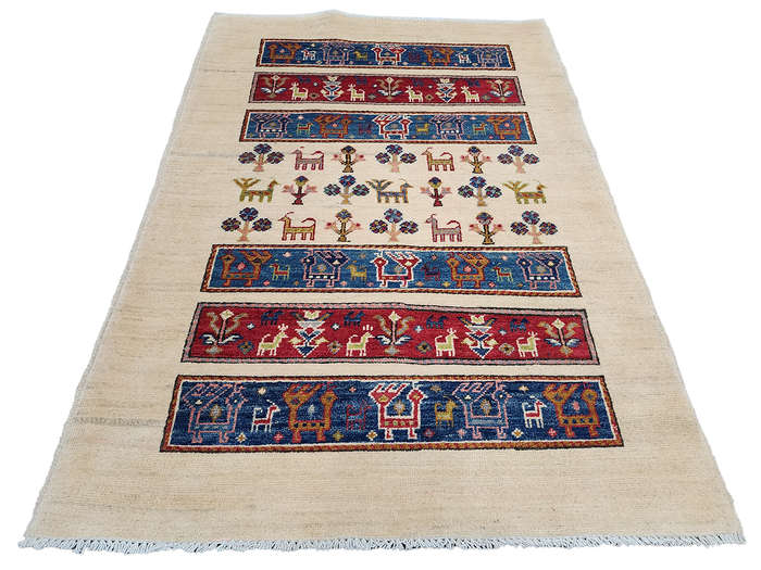 Stunning Afghan Ariana Carpet 152 X 104 CM