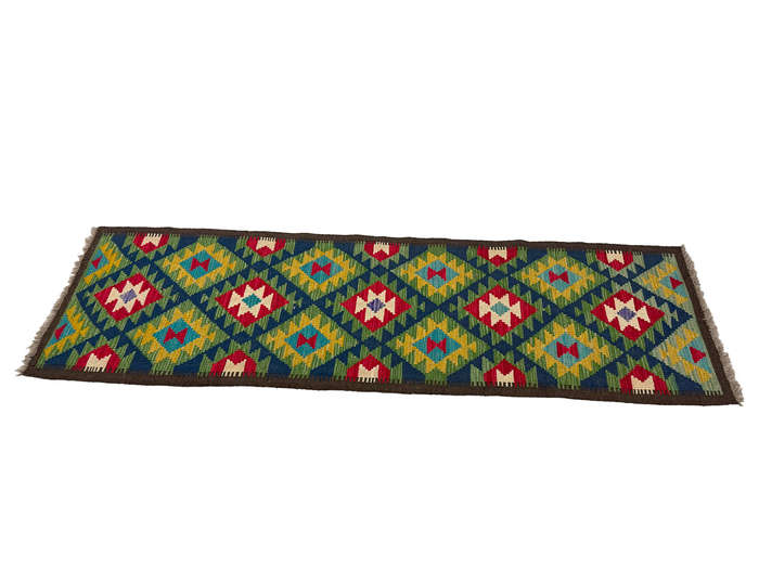 Fine Afghan Maimana Kilim Runner 204 x 63 CM