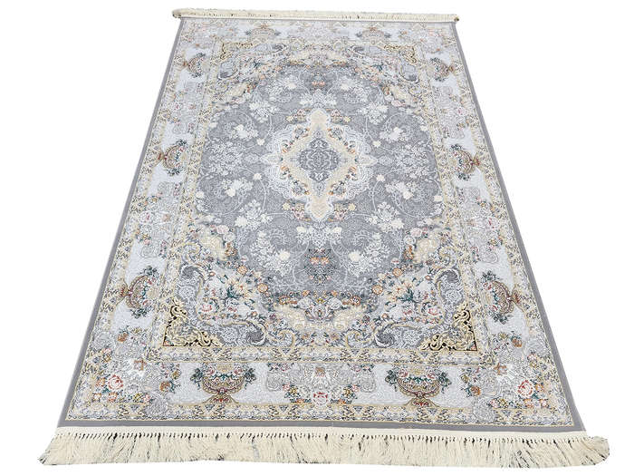 Beautiful Iranian Gilan Grey Carpet 225 x 150 CM