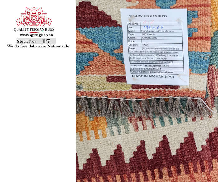 Gorgeous Afghan Choubi Kilim Runner 199 x 67 CM