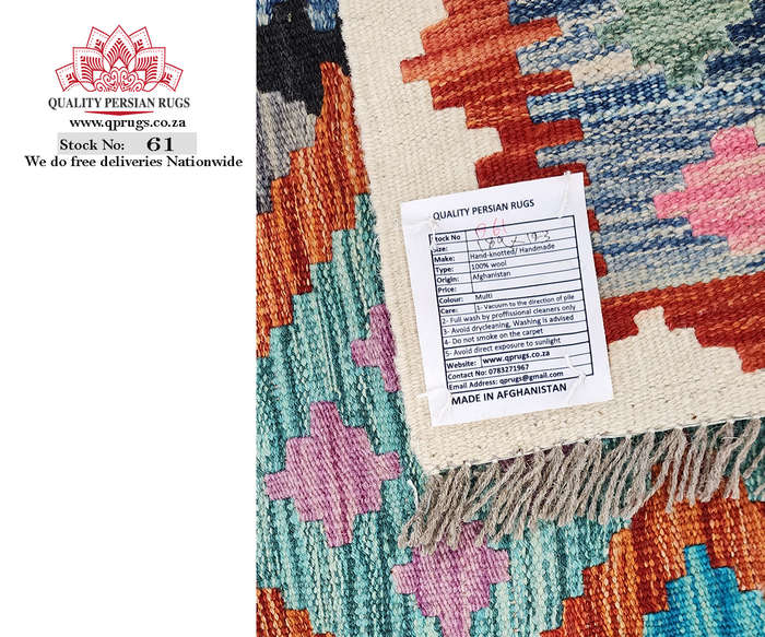 Stunning Afghan Choubi kilim 189 x 123 CM