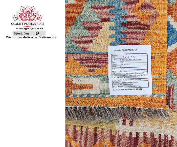 Beautiful Afghan Choubi Kilim Runner 194 x 65 CM
