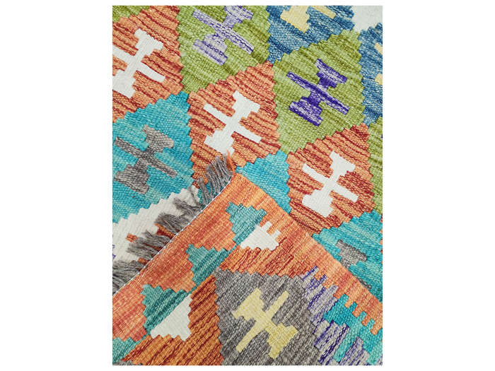 Stunning Afghan Choubi Kilim Runner 197 x 65 CM