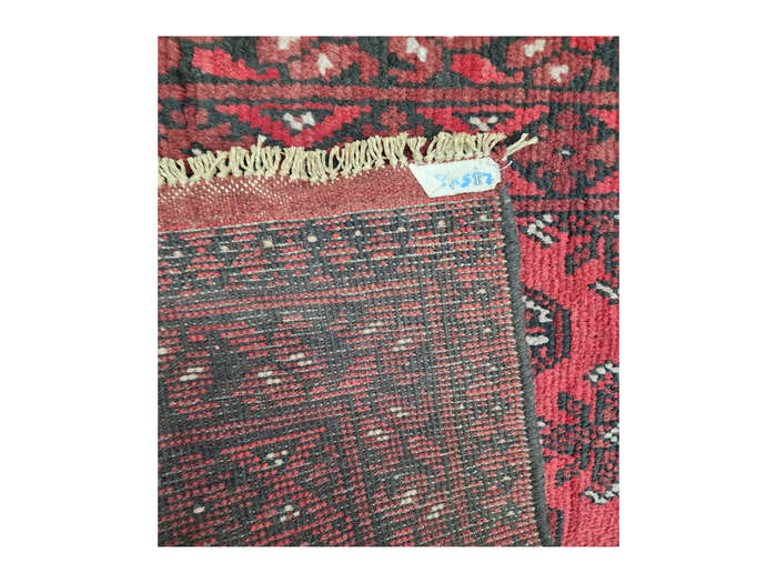 Beautiful Red Afghan Carpet 280 x 80 cm