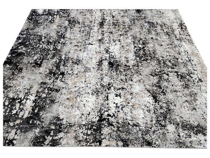 Grey And Black Machine Made Carpet 400 x 300 CM