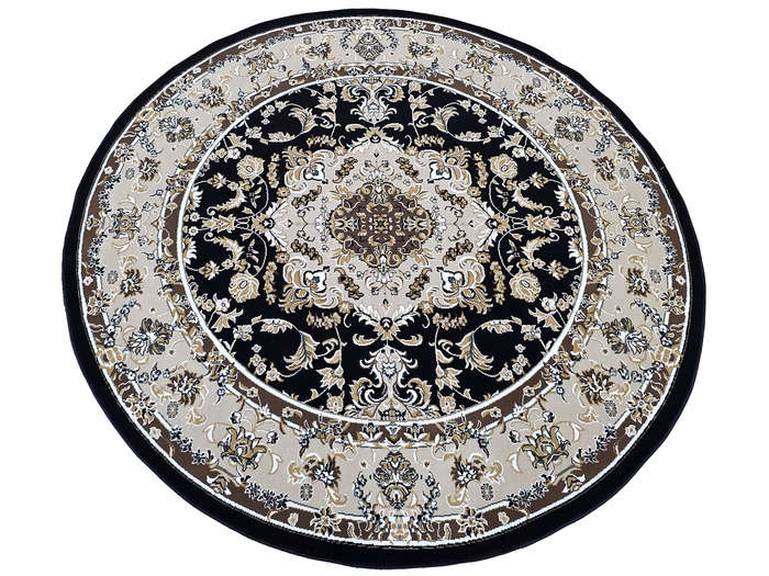 Navy Persian Style Round Carpet 200 x 200 CM
