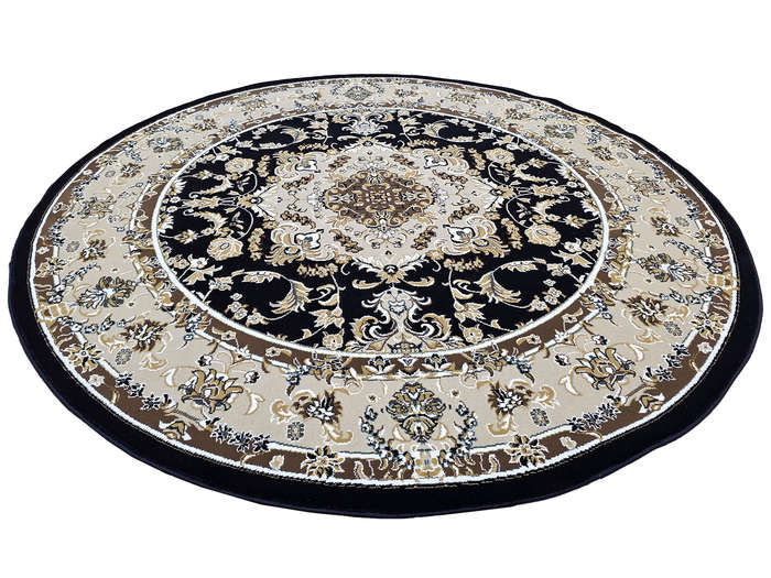 Navy Persian Style Round Carpet 200 x 200 CM