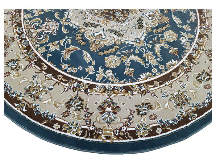 Stunning Blue Persian Style Round Carpet 200 x 200 CM