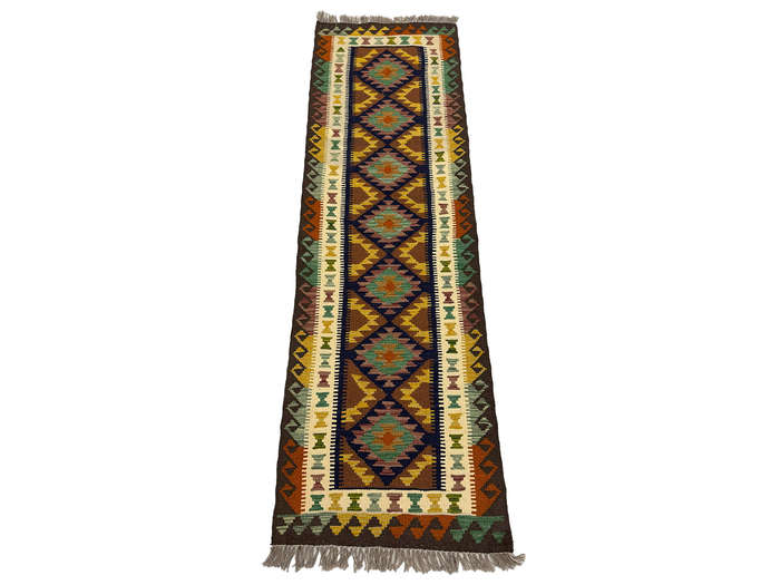 Gorgeous Afghan Maimana Kilim Runner 211 x 66 CM