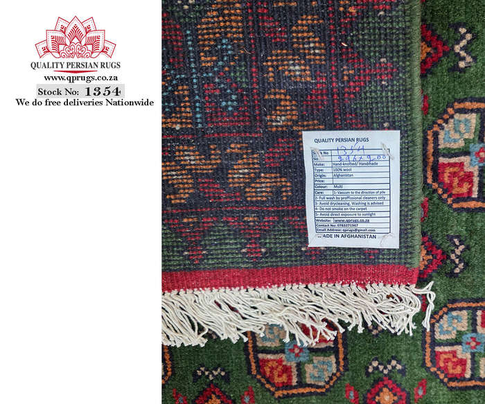 Stunning Afghan Bukhara Design Carpet 296 x 200 CM
