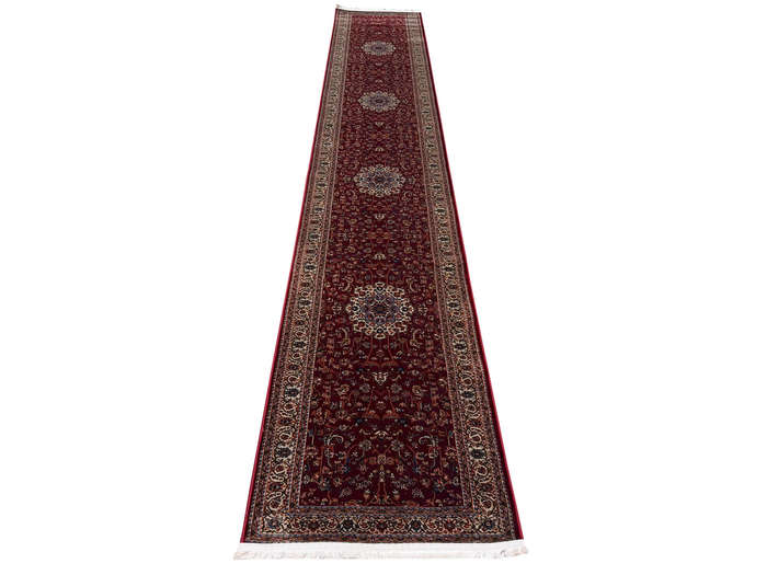 Stunning Kashan Design Machine Made Runner 500 x 80 CM