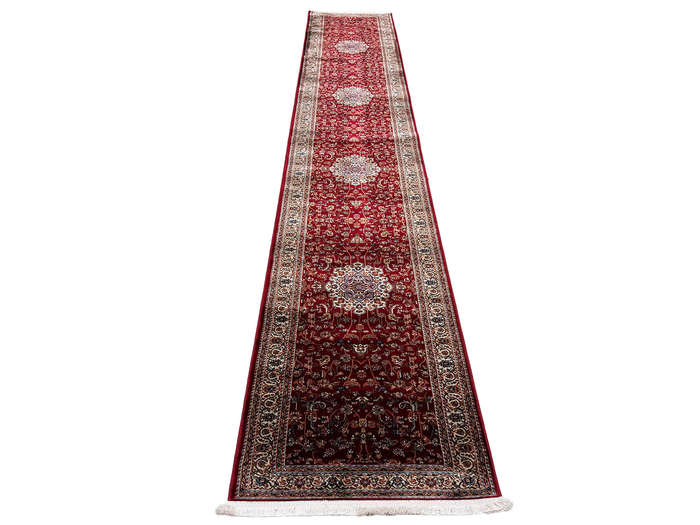 Stunning Kashan Design Machine Made Runner 500 x 80 CM