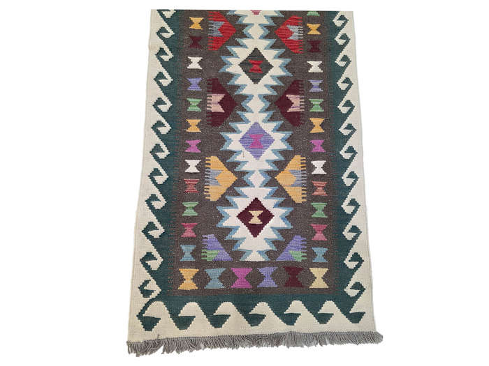 4 Meter Afghan Natural Kilim Runner 389 x 82 CM