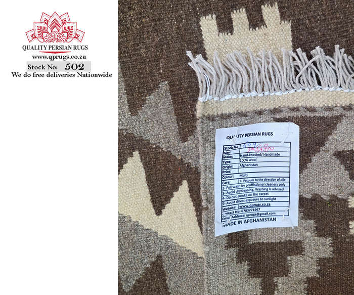Beautiful 4 Meter Afghan Natural Kilim Runner 395 x 80 CM