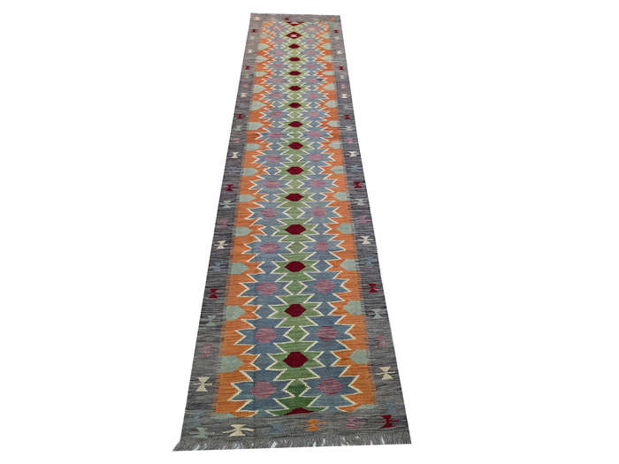 Fine Afghan Choubi Kilim runner 400 x 84 cm