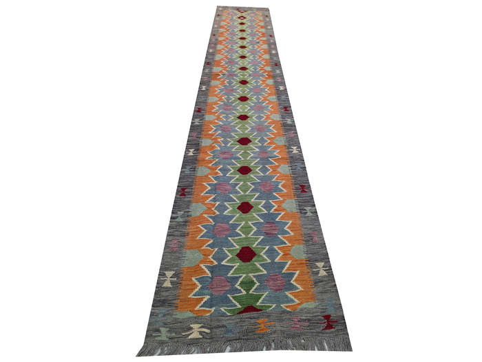 Fine Afghan Choubi Kilim runner 400 x 84 cm