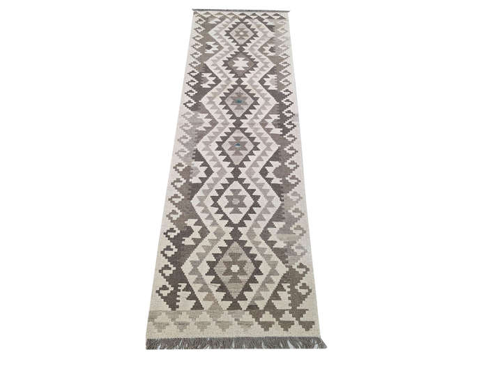 Stunning Handwoven Natural Kilim 245 x 67 cm
