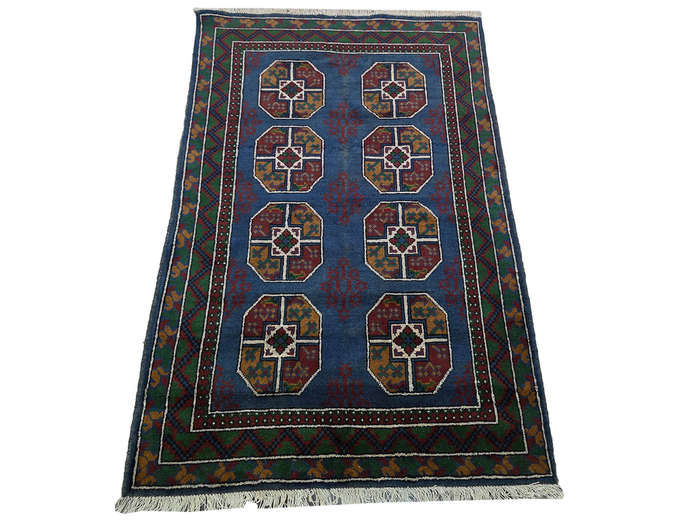 Gorgeous Afghan Kunduz Elephant Foot Design Carpet 176 x 123 CM