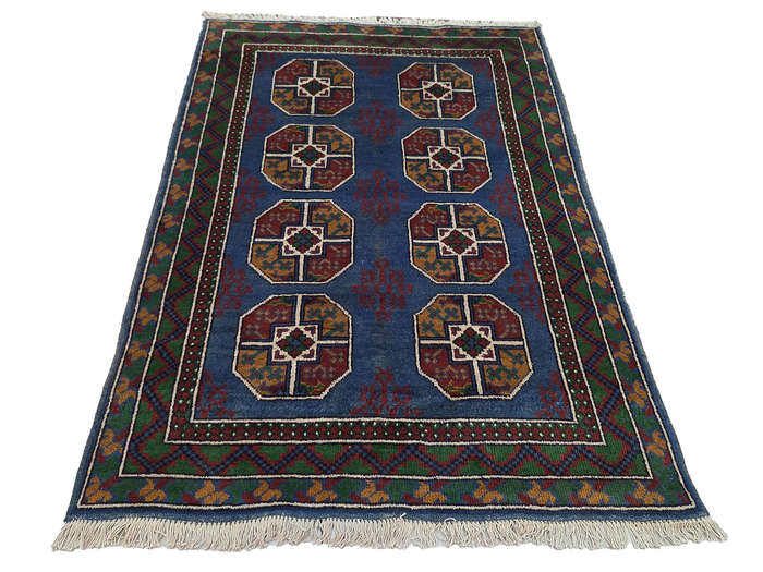 Gorgeous Afghan Kunduz Elephant Foot Design Carpet 176 x 123 CM