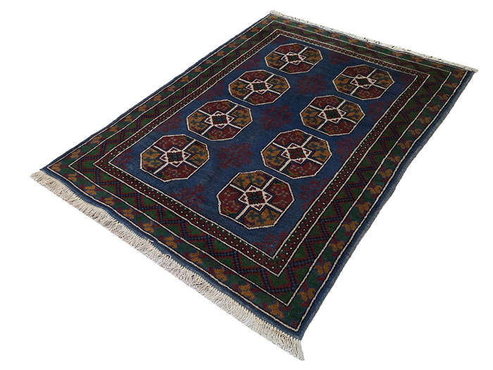 Gorgeous Afghan Kunduz Elephant Foot Design Carpet 176 x 123 CM