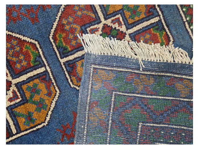 Gorgeous Afghan Kunduz Elephant Foot Design Carpet 176 x 123 CM