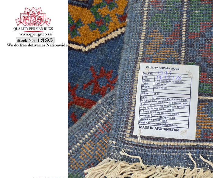 Gorgeous Afghan Kunduz Elephant Foot Design Carpet 176 x 123 CM