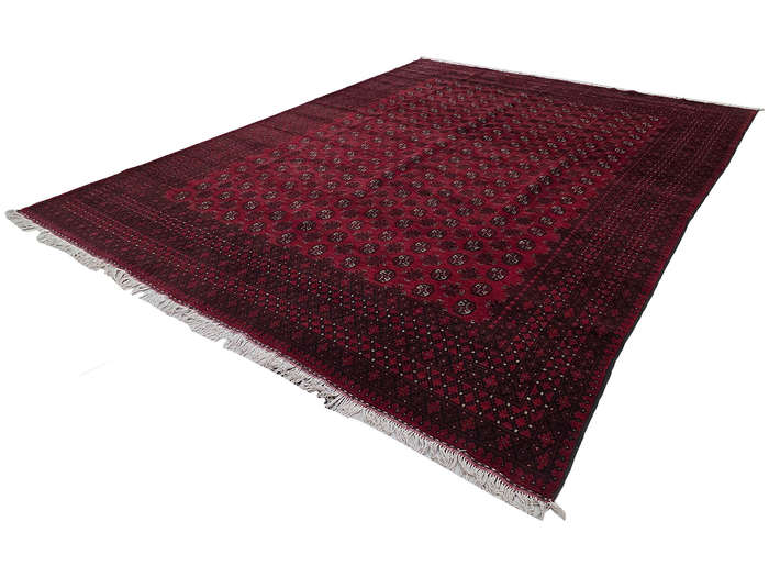 Stunning Afghan Turkman Bukhara Design Carpet 389 x 292 CM