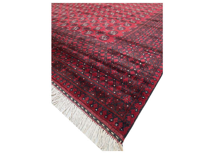 Stunning Afghan Turkman Bukhara Design Carpet 389 x 292 CM