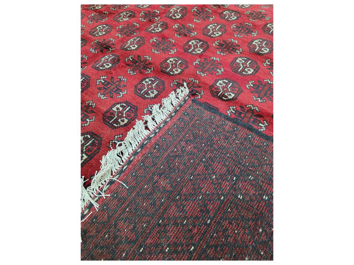 Stunning Afghan Turkman Bukhara Design Carpet 389 x 292 CM