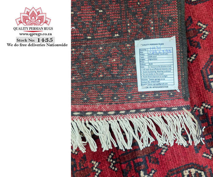 Stunning Afghan Turkman Bukhara Design Carpet 389 x 292 CM